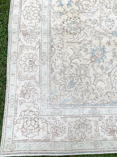 Vintage Distressed Tabriz, 7x11